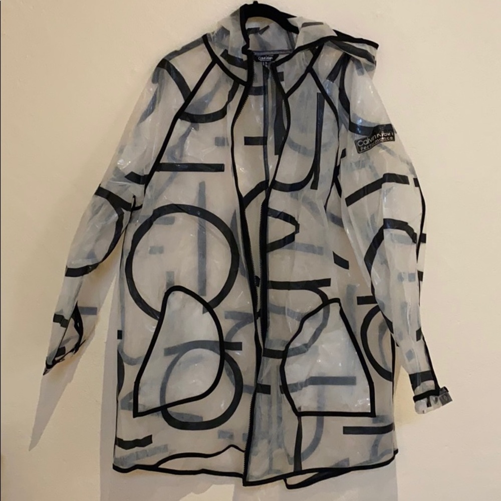 Calvin Klein transparent rain jacket